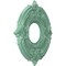 Ekena Millwork Attica PVC Medallion (Canopies up to 4 1/8"), 10"OD x 3 1/2"ID x 3/4"P, Metallic Sea Mist CMP10ATFSM - alternate 2